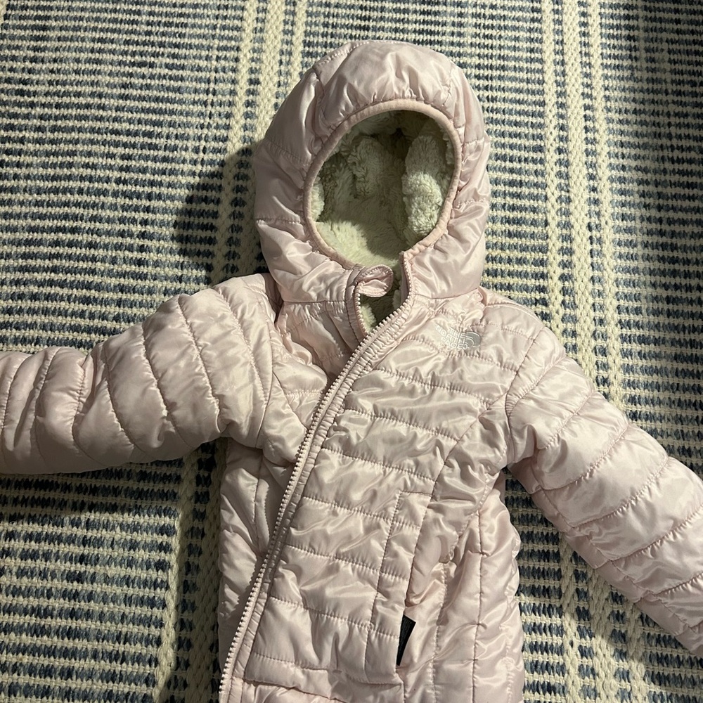 Pink North Face Puffer Jacket 2t toddler
